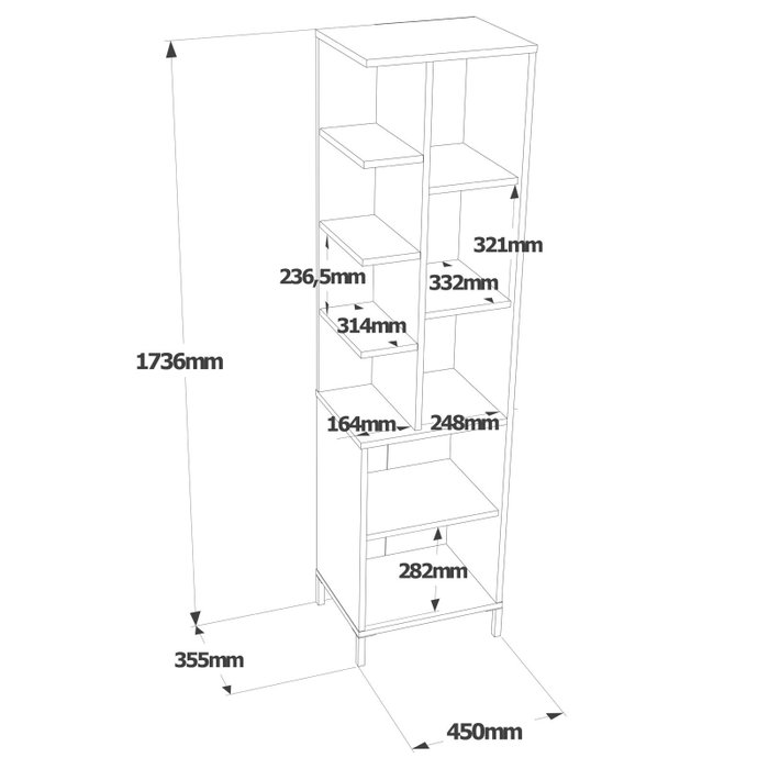 Hanah Home Armario multiusos Vı1-W Blanco Hanah Home Armario multiusos Vı1-W Blanco